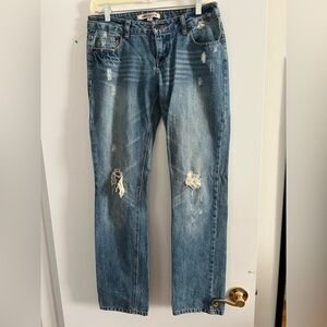 Forever Twenty one none stretch Distressed straight Jeans